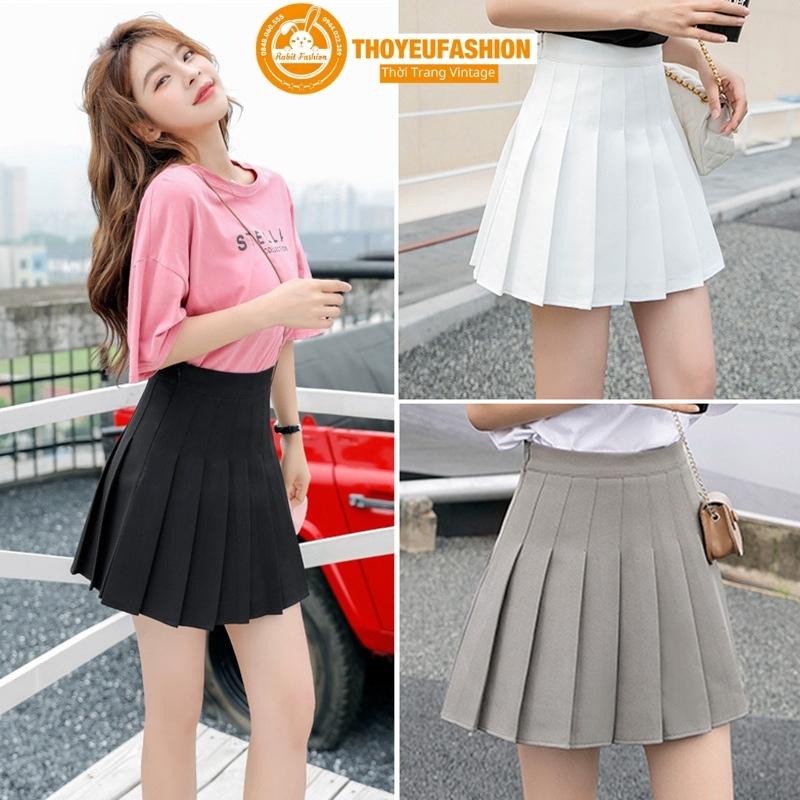 Chân Váy Xếp Ly Tennis Skirt Chữ A Dáng Ngắn Phong Cách Hàn Quốc M830