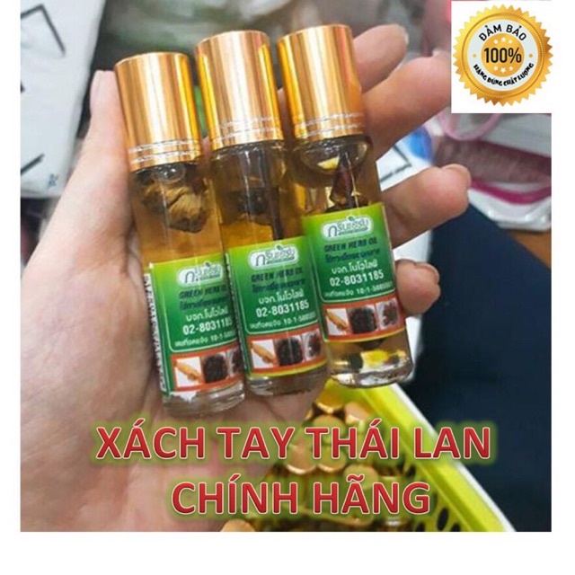 Hàng Chuẩn 1 Chai Dầu Gió Thảo Dược Sâm Thái Lan