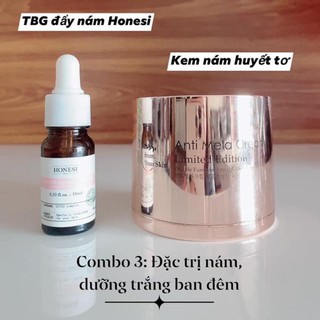 Combo giảm nám - mờ thâm - trắng da honesi