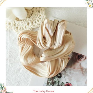 Dây buộc tóc Scrunchies lụa bóng sang mịn HD46