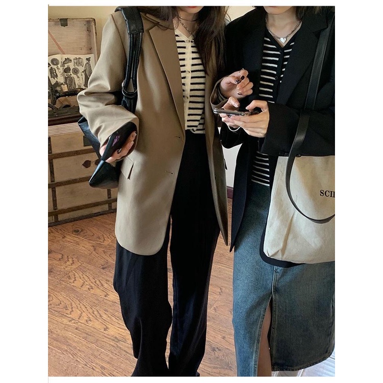 Áo Khoác Blazer Vest Dáng Rộng Phong Cách Hàn Quốc Thời Trang Xuân Thu  Mới Cho Nữ  Oversize Blazer