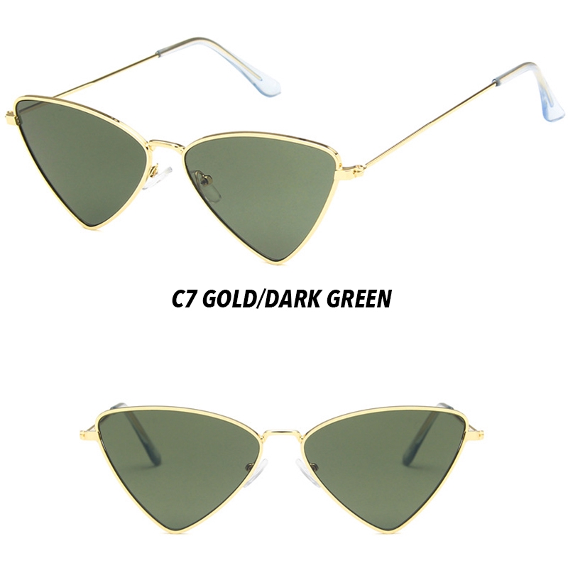 【HENGHA】【chứng khoán sẵn sàng】INS Fashion Candy Color Cat Eye Women Sunglasses Kính mát