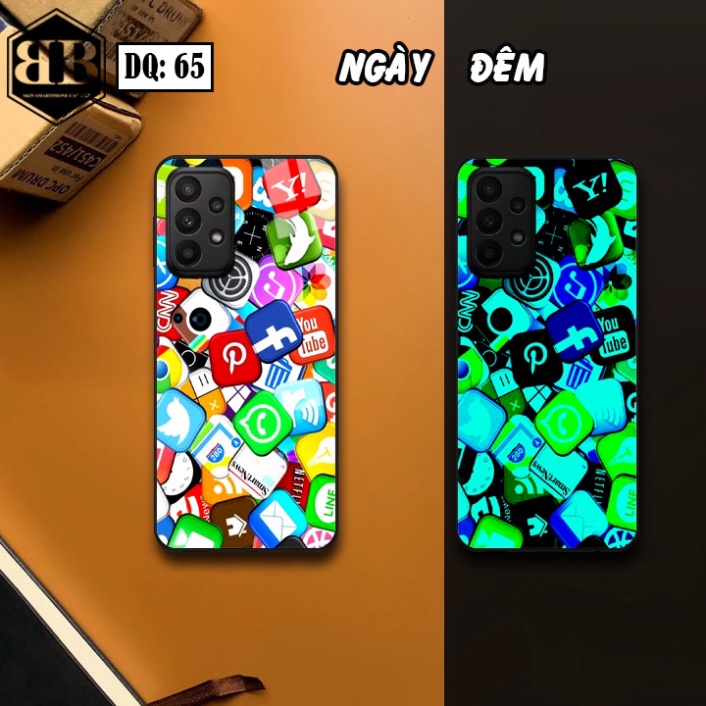 Ốp lưng kính Dạ Quang Samsung Galaxy A23 phát sáng trong đêm đẹp mê li