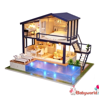 Nhà Búp Bê Bằng Gỗ 3d