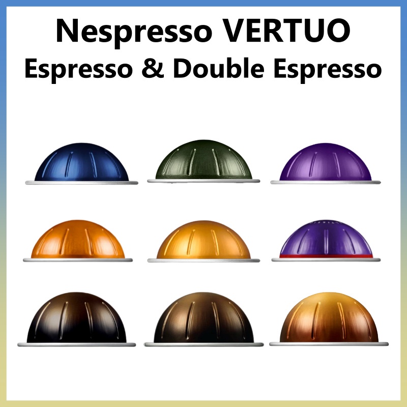 [Nespresso VERTUO] Espresso & Double Espresso, 8 hương vị, 10 viên / Diavolito, Il Caffe, Altissio, 