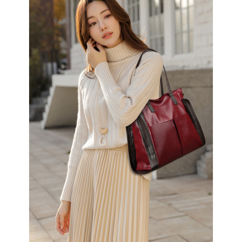 Beg Besar Beg Tangan Wanita Murah Cantik Túi Xách Đeo Vai Phong Cách Hàn Quốc Cho Nữ Giới