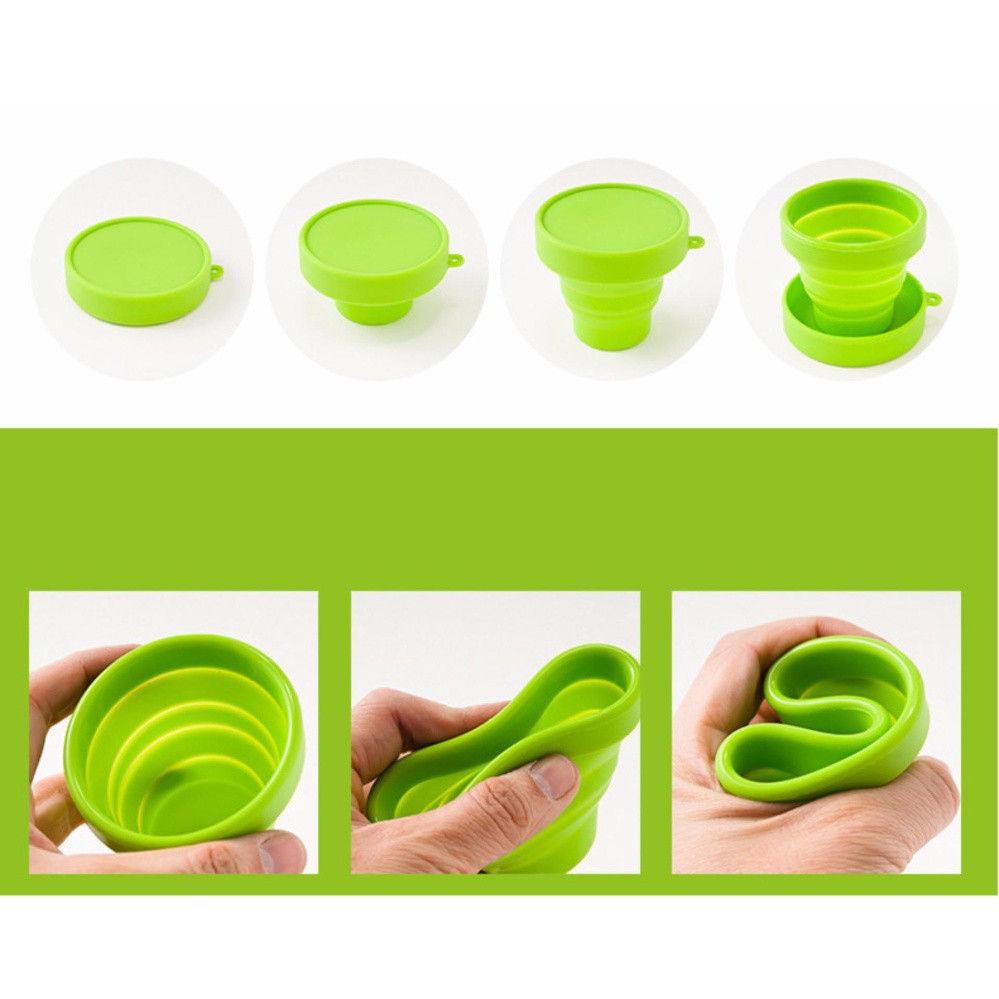 Cốc silicon gấp gọn du lịch cao cấp | BigBuy360 - bigbuy360.vn
