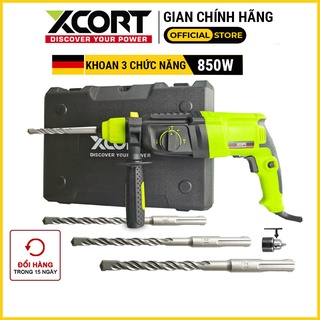 Máy khoan-Máy khoan đục bê tông 3 chức năng XCORT 850W XCORT [CHÍNH HÃNG]