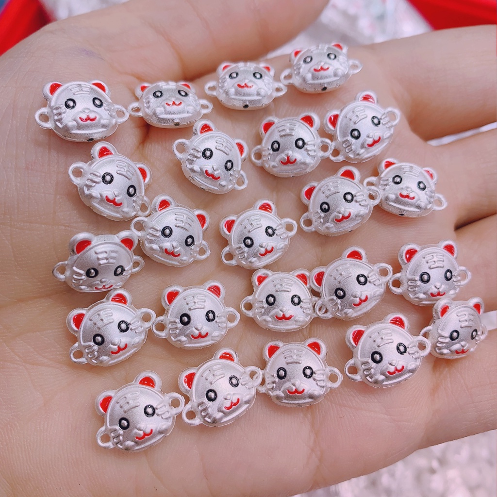 Vòng tay chỉ đỏ bạc 925 Hổ lộc tài thần tài may mắn QMJ - Q563