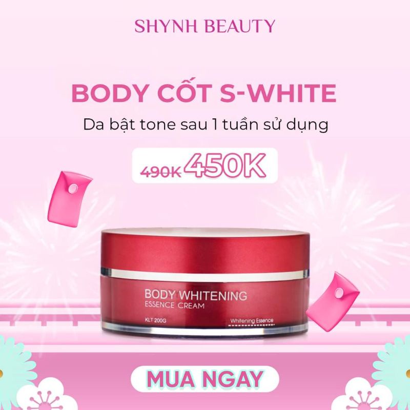 Body cốt làm trắng da toàn thân chính hãng  swhite (HSD: 2024)