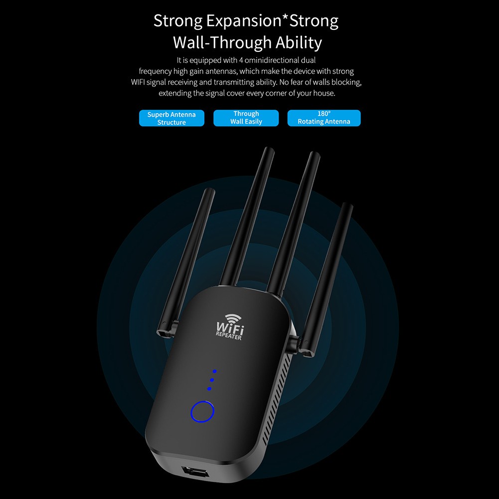 Thiết Bị Mở Rộng Wifi Wr758 1200mbps 2.4 / 5ghz 802.11ac | BigBuy360 - bigbuy360.vn