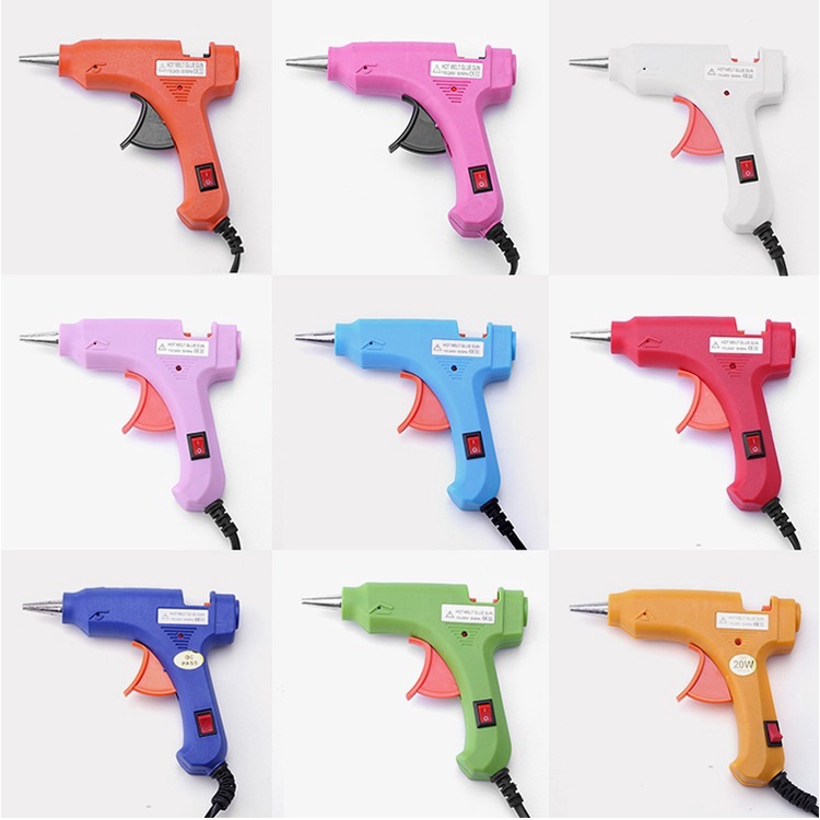 [HÀNG TỐT] Súng Bắn Keo Nến Silicon 20w - Tặng 10 cây keo nến