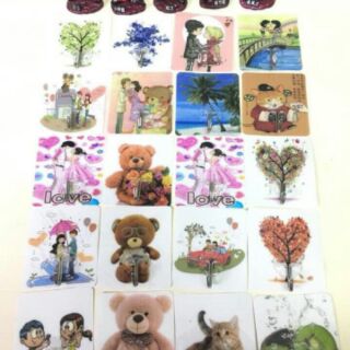 Combo 10 miếng dán tường treo đồ 3D