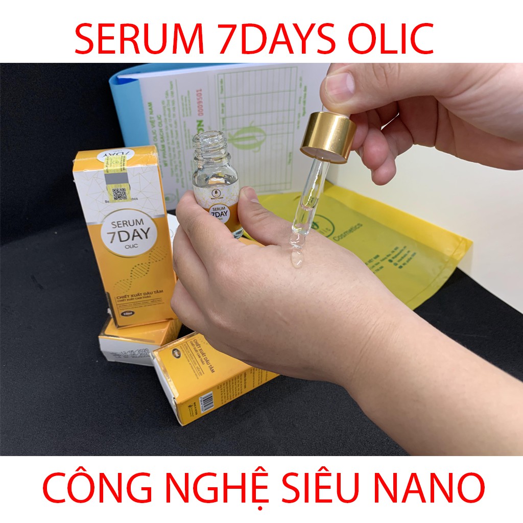 Huyết thanh truyền trắng 7 ngày olic, Serum trắng da 7day