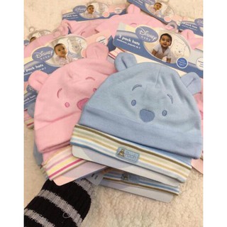 Minchun123: Set 2 mũ sơ sinh Disney , đồ dùng cho bé sơ sinh, mũ sơ sinh cotton