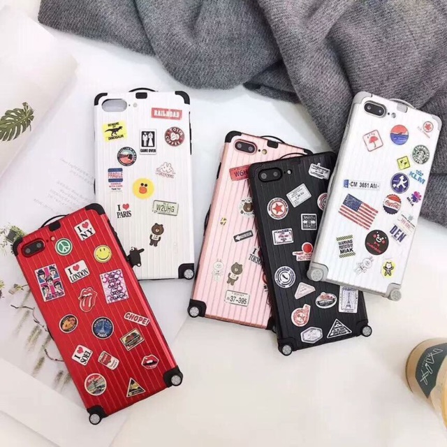 Ốp Valy iphone 6 plus / 7 plus / 8 plus kèm Sticker dán