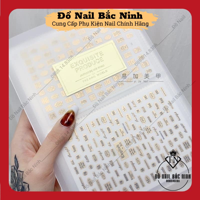 Sổ Đựng Mẫu Sticker Nail, Quyển Album Đựng Mẫu Sticker 80 Tấm