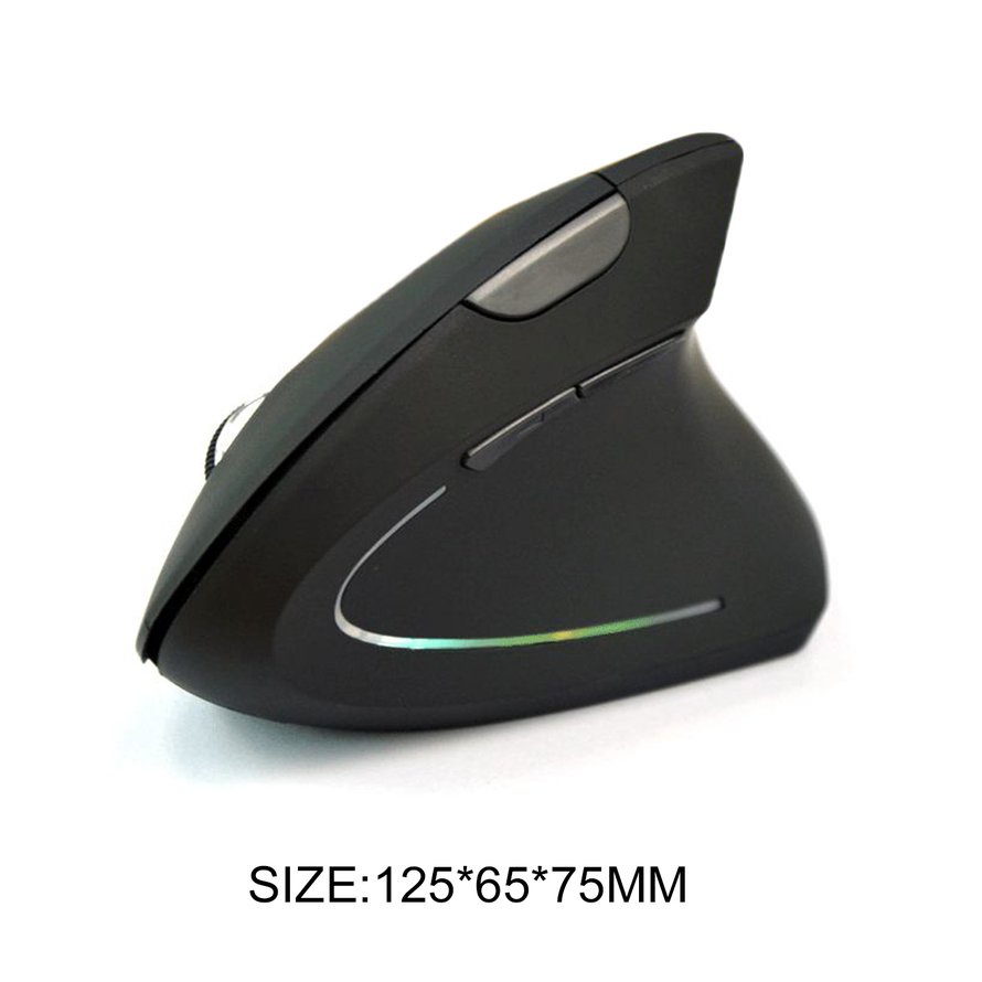 Chuột dọc không dây 2.4G công thái học 6 nút Chuột chơi game 1600DPI quang học