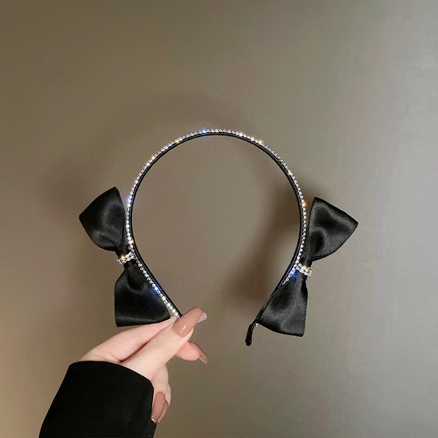 Băng đô cài tóc đính đá phong cách retro hàn quốc cho nữ