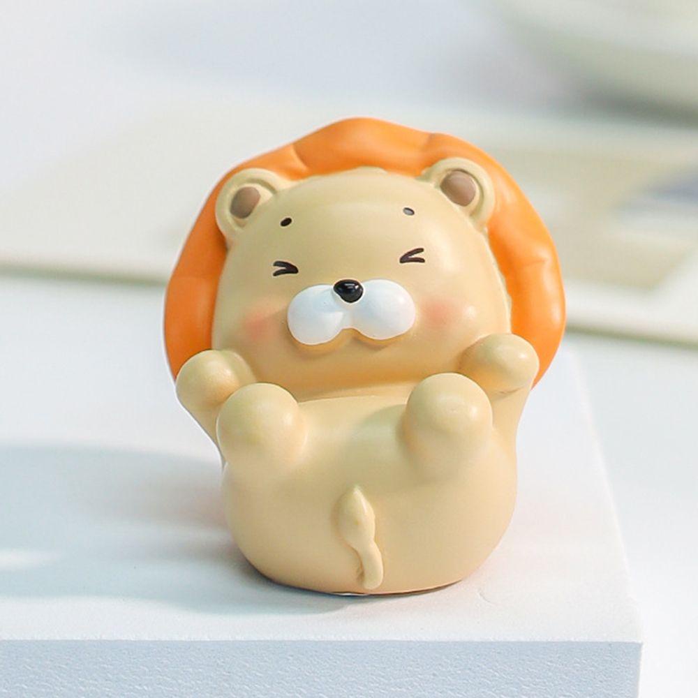 CONOPERY Tượng Sư Tử Cam Bằng Nhựa Resin Trang Trí Nhà Cửa Sân Vườn
