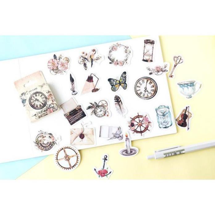 Bộ 46 Sticker Hàn Quốc Kỷ Niệm dán trang trí E15
