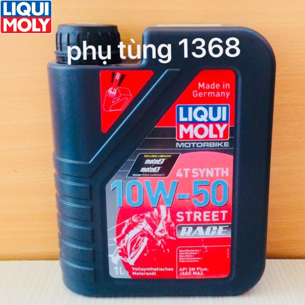 Nhớt Liqui Moly 10W50 Motorbike Synth 4T [ Nhớt xe số , Nhớt xe côn tay ]