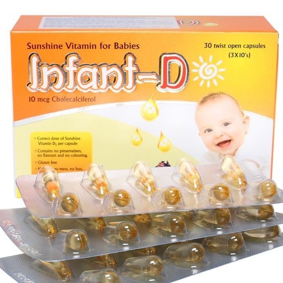 [CHINH HANG] Infant-D Úc- Bổ sung Vitamin D3 giúp xương và răng chắc khoẻ