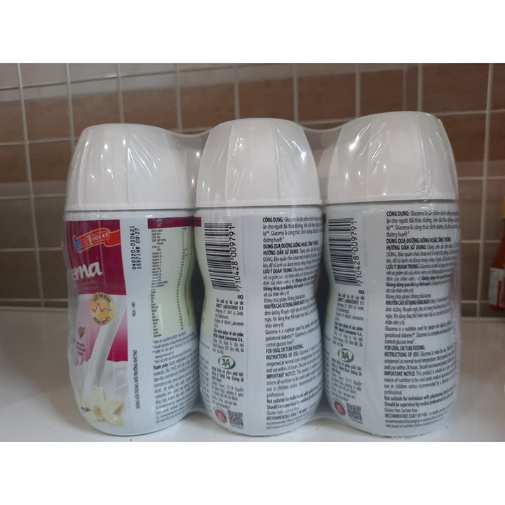 Sữa nước Abbott Glucerna Hương Vani 220ml (Lốc 6 chai)