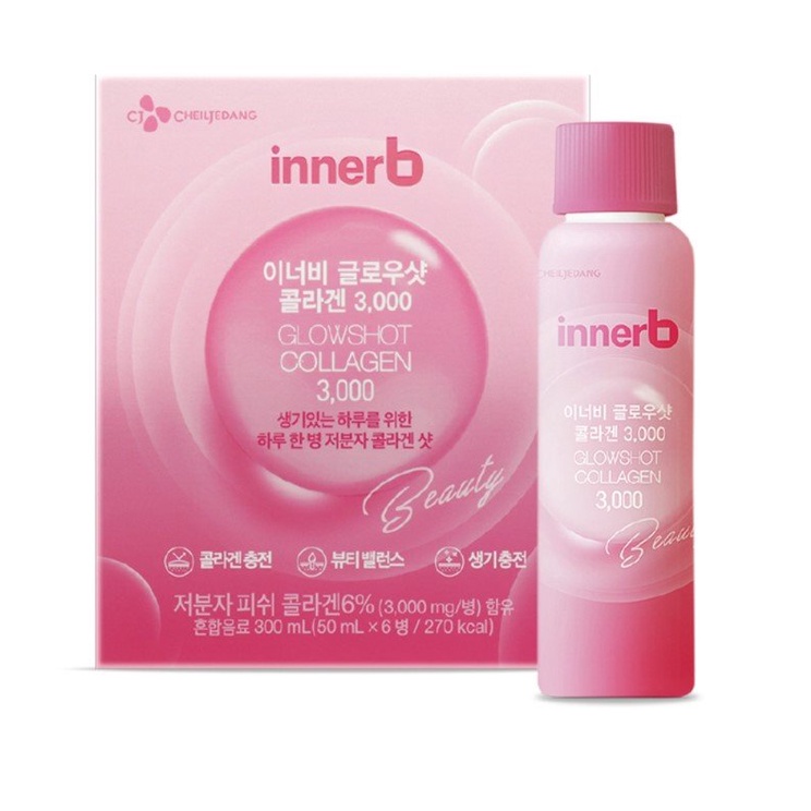 Nước Uống Làm Đẹp Da Innerb Glowshot Collagen (50ml x 6 Chai)