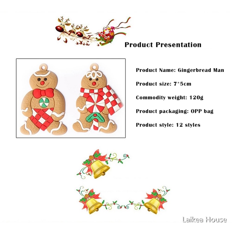 Bộ phụ kiện trang trí cây thông giáng sinh hình người tuyết / tuần lộc đáng yêu