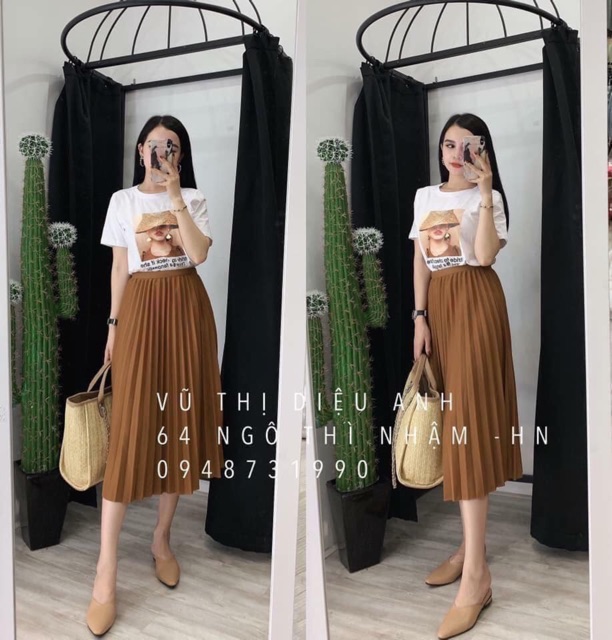 CHÂN VÁY DÀI XẾP LY THẦN THÁNH SIÊU XINH | BigBuy360 - bigbuy360.vn