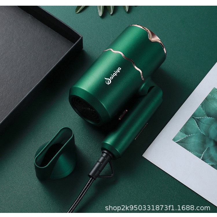 Máy Sấy Tóc SAIQIYA 3 Chế Độ Nóng - Lạnh, Công Suất 2800W, Bổ Sung ION Âm Giúp Tóc Dưỡng Ẩm, Làm Mềm Mượt Tóc - Xanh