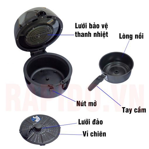 Nồi chiên không dầu Rapido RAF6.5M2