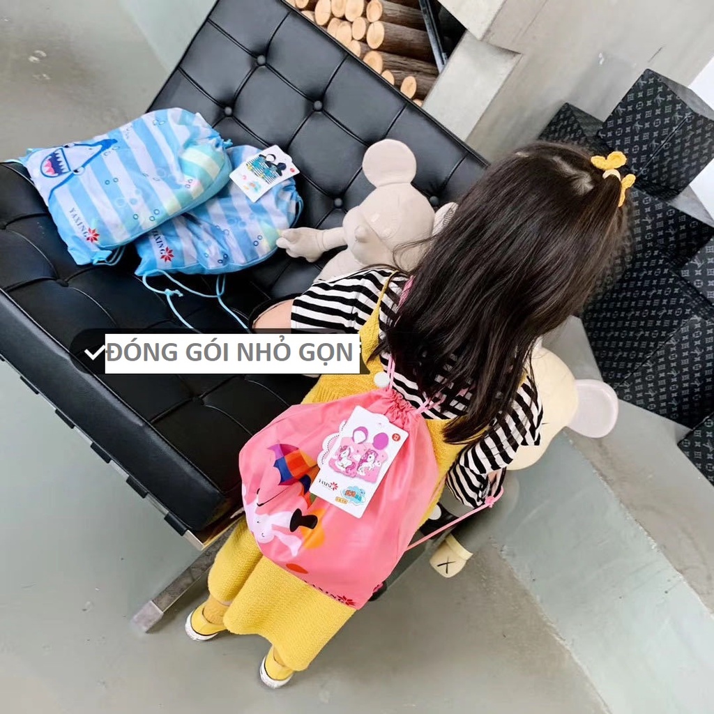 [Tặng Túi Đeo] Khăn choàng tắm biển hoạt hình size lớn cho bé