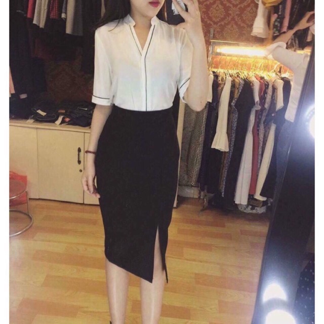 [NEW] Chân váy bút chì sẻ trước dài 60cm Thời Trang Nữ | BigBuy360 - bigbuy360.vn