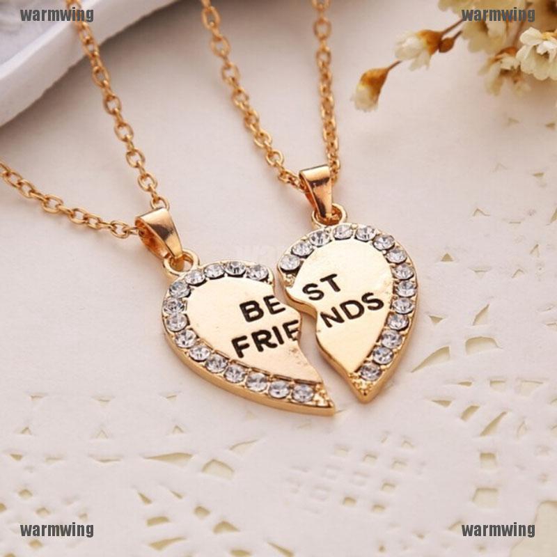 Vòng cổ MặT HìNh TráI Tim KhắC Chữ Best Friend ThờI Trang Cho