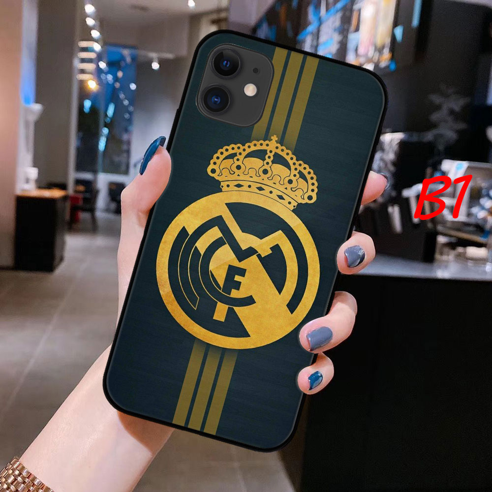 Ốp Điện Thoại Mềm In Logo Real Madrid Cho Iphone 11 Pro 7 8 Plus 6 6s Plus X Xs Xr Xs Max 5 5s Se