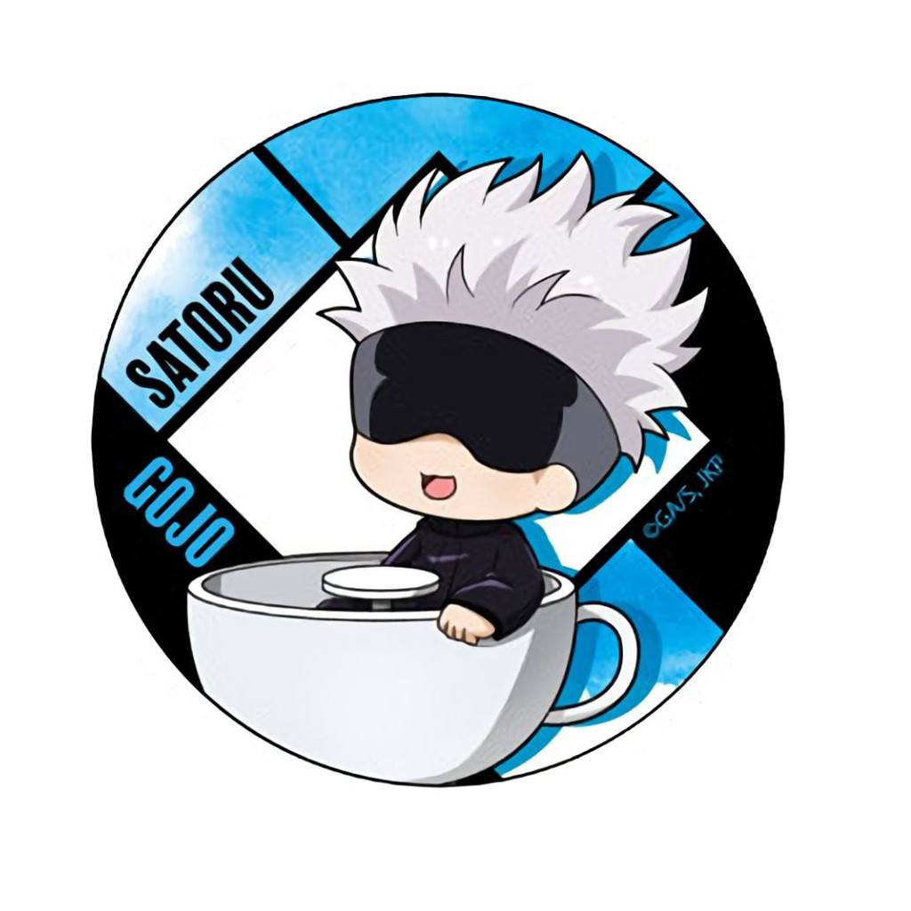 Combo 8 huy hiệu cài áo IN HÌNH Jujutsu kaisen Chú thuật hồi chiến ver công viên anime chibi dễ thương tiện lợi