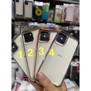 Ốp lưng iphone 12 mini (5.4) dẻo trong viền màu
