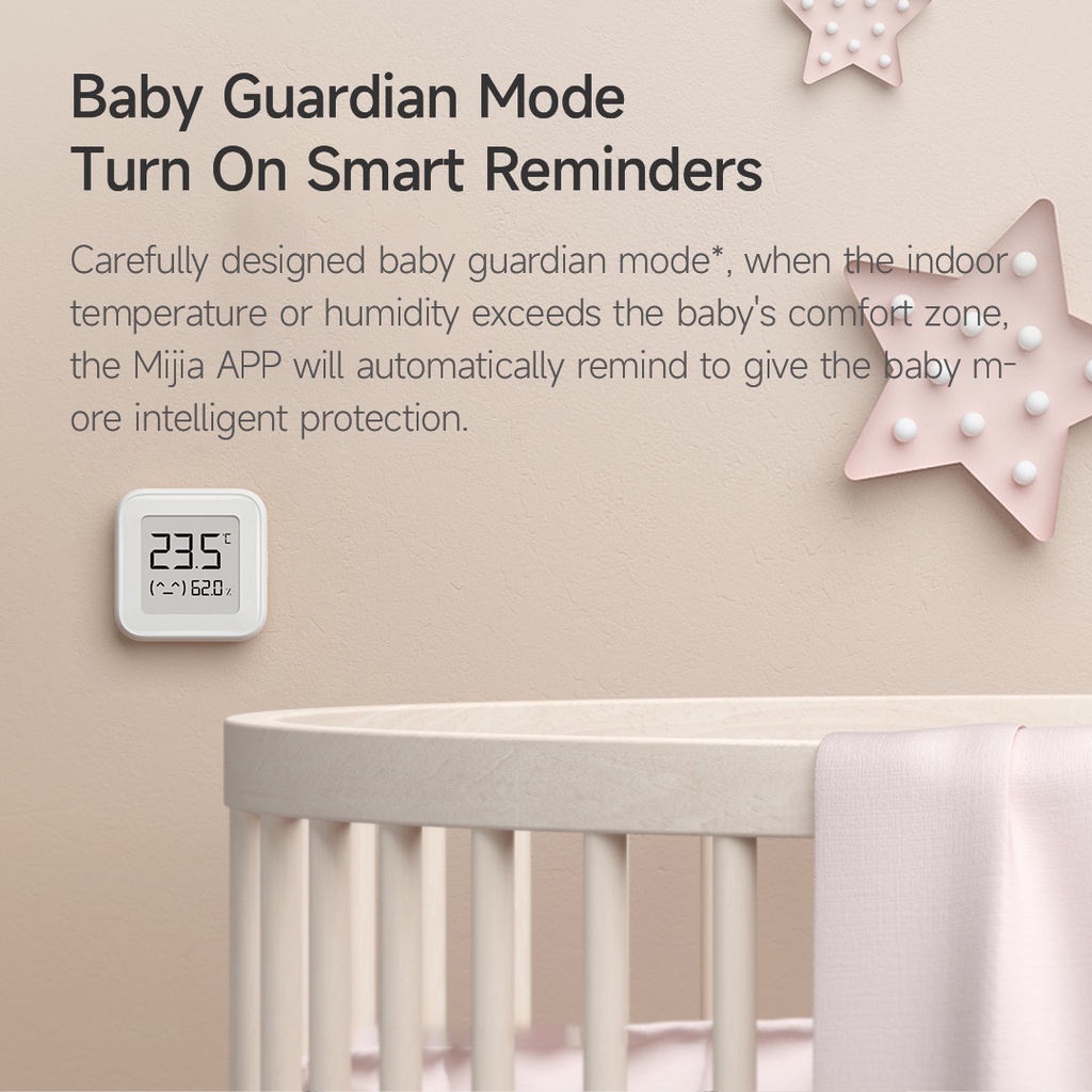 Xiaomi Youpin Thiết Bị Cảm Biến Nhiệt Độ Và Độ Ẩm Thông Minh   Với Màn Hình E-Iink