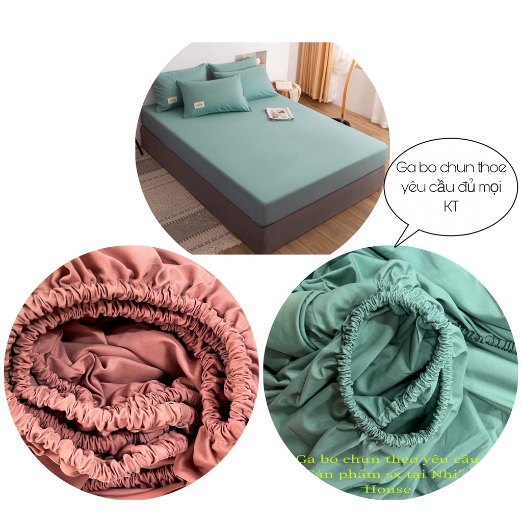 Ga giường cotton tici (không kèm vỏ gối) vải nhập khẩu mềm mịn, không phai màu