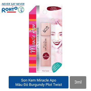 (CHÍNH HÃNG)  Son kem lì Miracle Apo Lip Lacquer Matte Holiday Collection 3ml