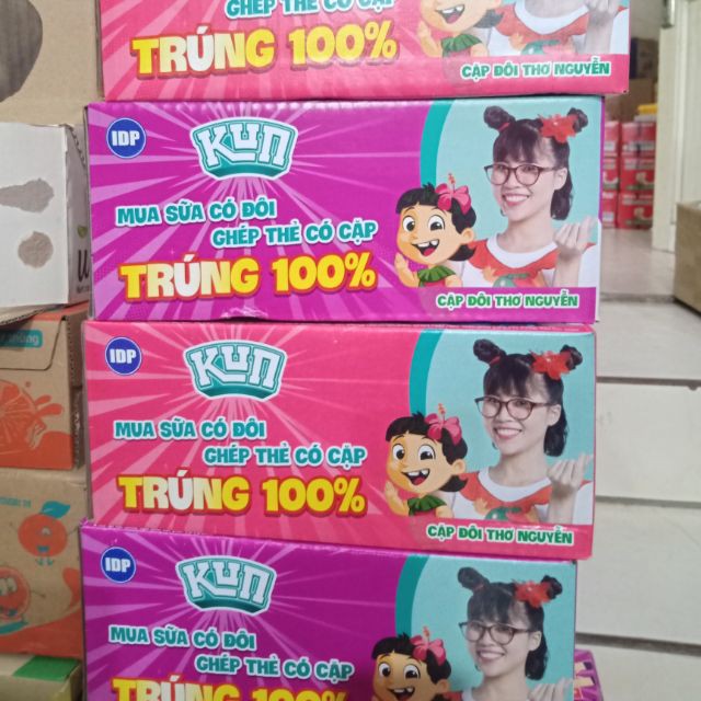 Thùng Sữa trái cây nhiều vị Kun túi - 24 túi x 110ml