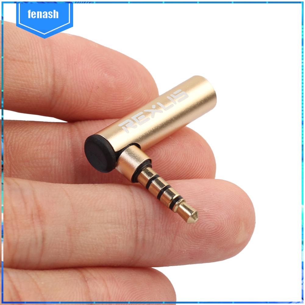 ✪Đầu Chuyển Đổi Giắc Cắm 3.5mm Sang Ổ Cắm 90 Độ Chuyên Dụng