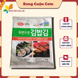 Rong biển cuộn cơm hàn quốc loại 1 - làm cơm cuộn gimbab gói 10 lá - chuẩn hàn chuẩn vị