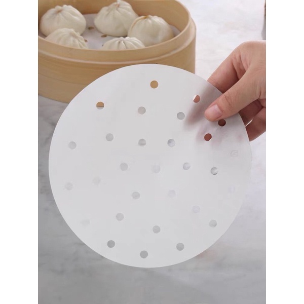 SET 2 XẤP GIẤY NẾN ĐỤC LỖ LÓT NỒI CHIÊN KHÔNG DẦU