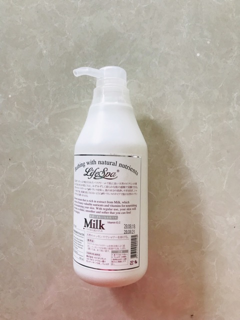 Sữa tắm dưỡng da lifespa 500ml thái lan