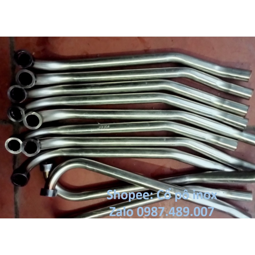 Cổ pô Wave Alpha 110 inox 304 chống han rỉ, dày 1.5mm. Bảo hành 10 năm