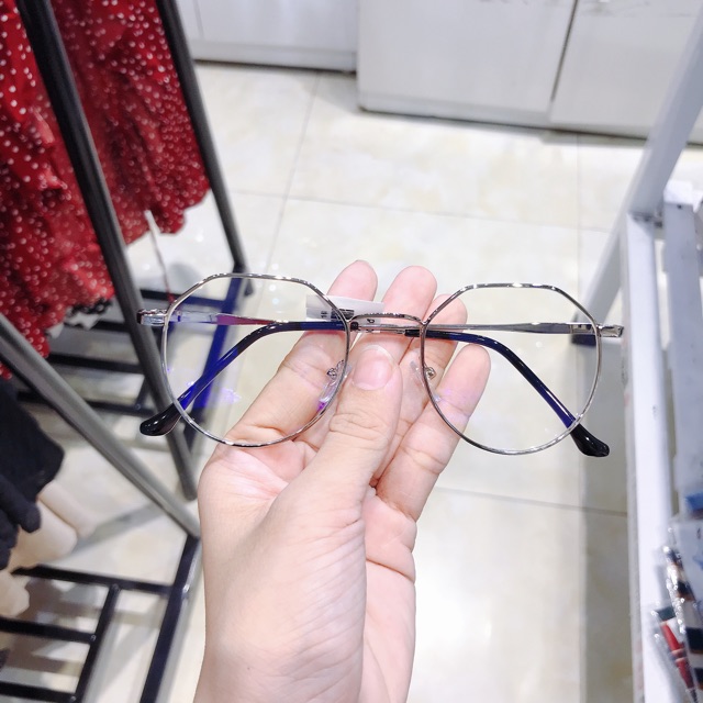 [ Ảnh thật ] Gọng kính Vintage Hàn Quốc kim loại mẫu vát đầu 2019 | BigBuy360 - bigbuy360.vn