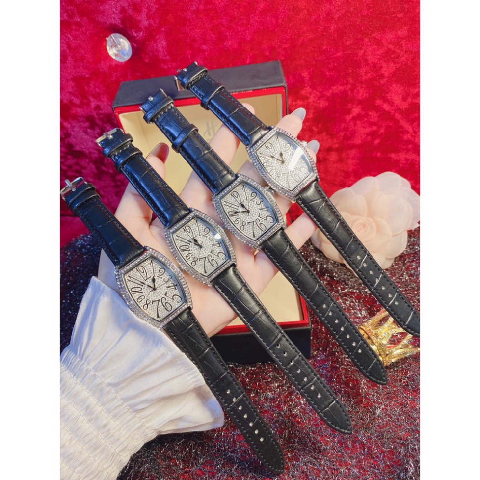 Đồng hồ nữ Franr full đá, dây da cao cấp